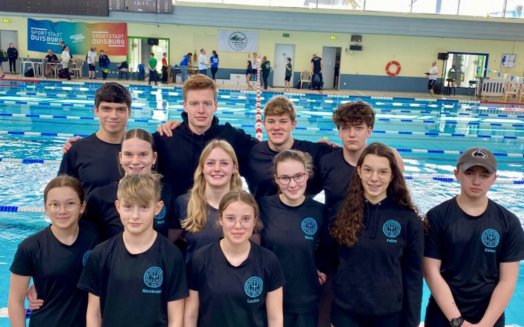 Das Team des CSV Kleve feiert persönliche Bestzeiten beim Schwimmwettkampf in Duisburg